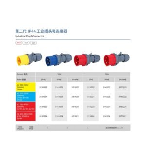 IP44 Industrial Plug with Key