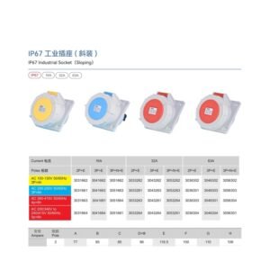 IP67 Sloping Socket