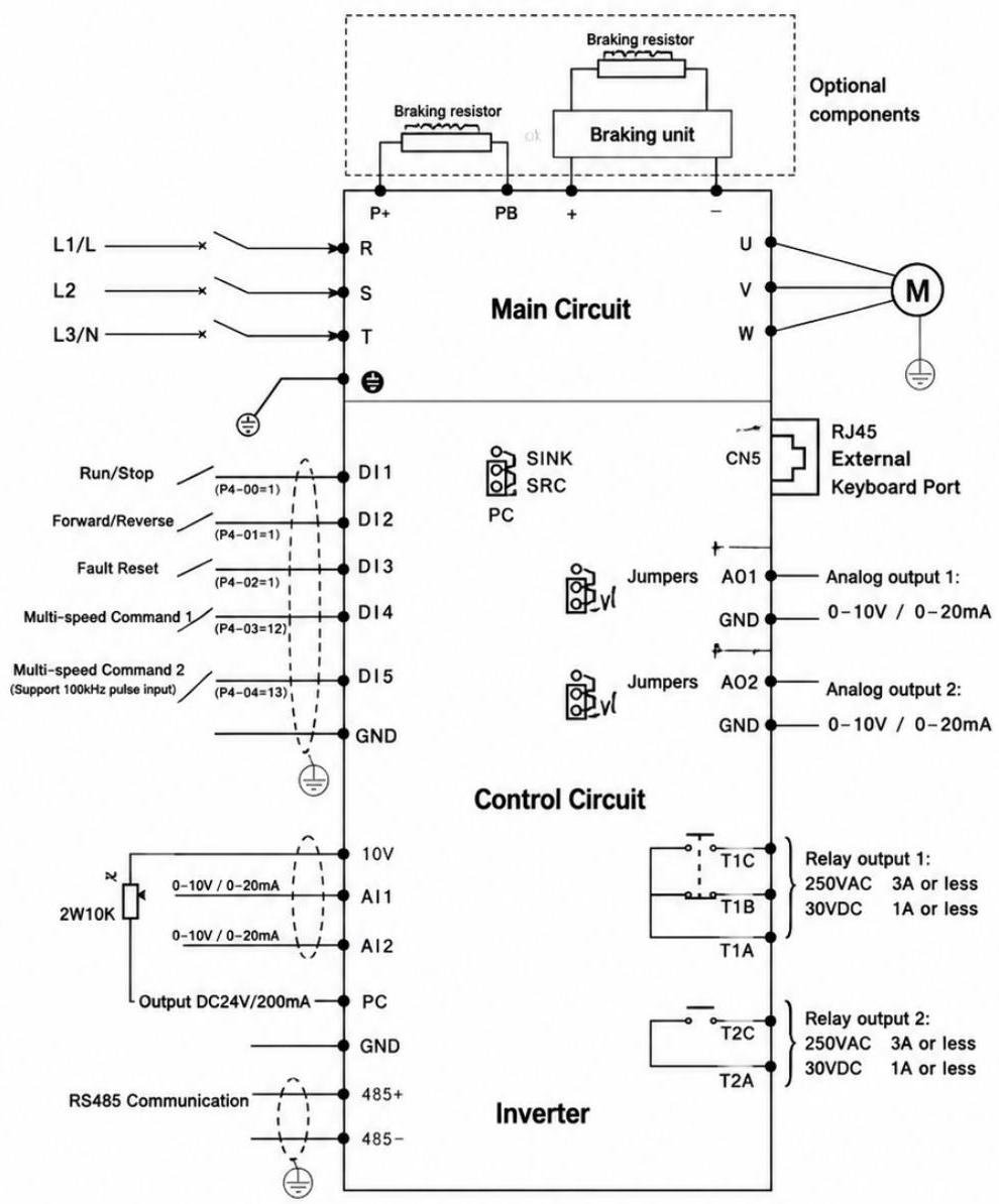 A-Type Control Board Wiring Diagram