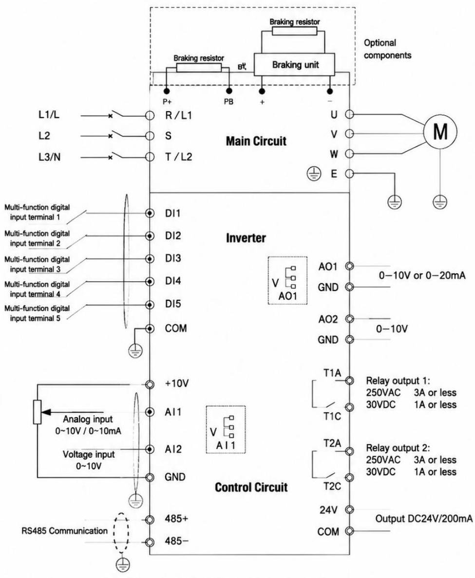 C-Type (Mid Power) Control Board Wiring Diagram