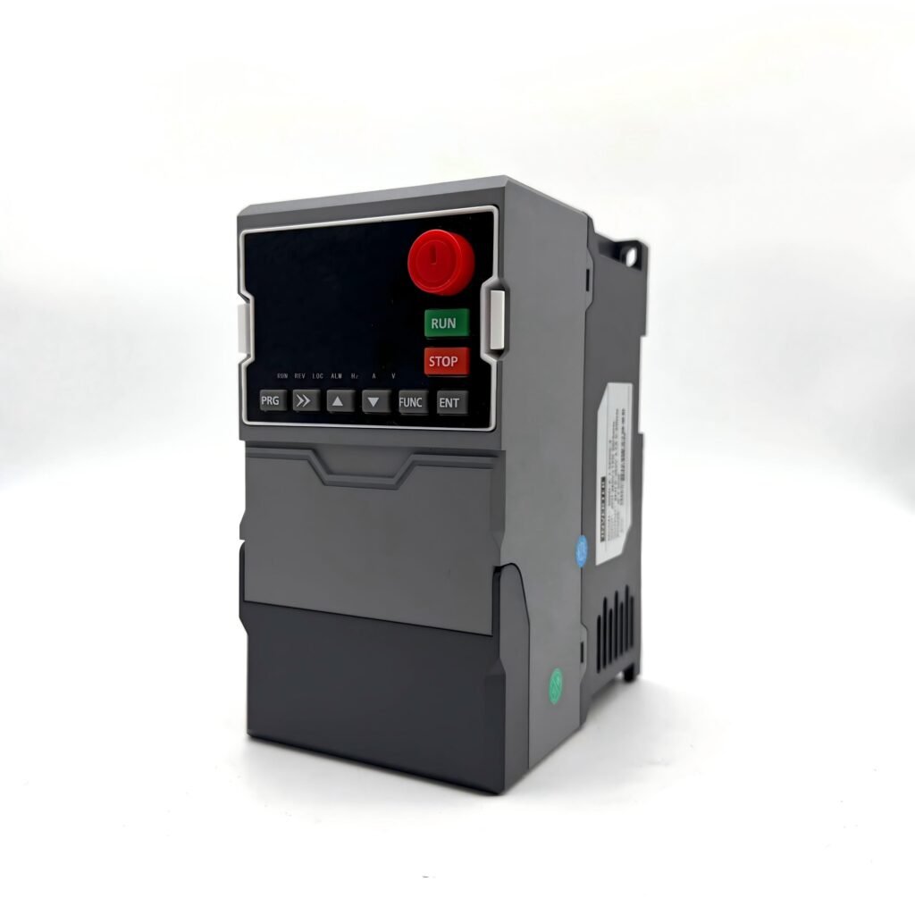 300N series VFD, S-type enclosure, English control panel — 3/4 view